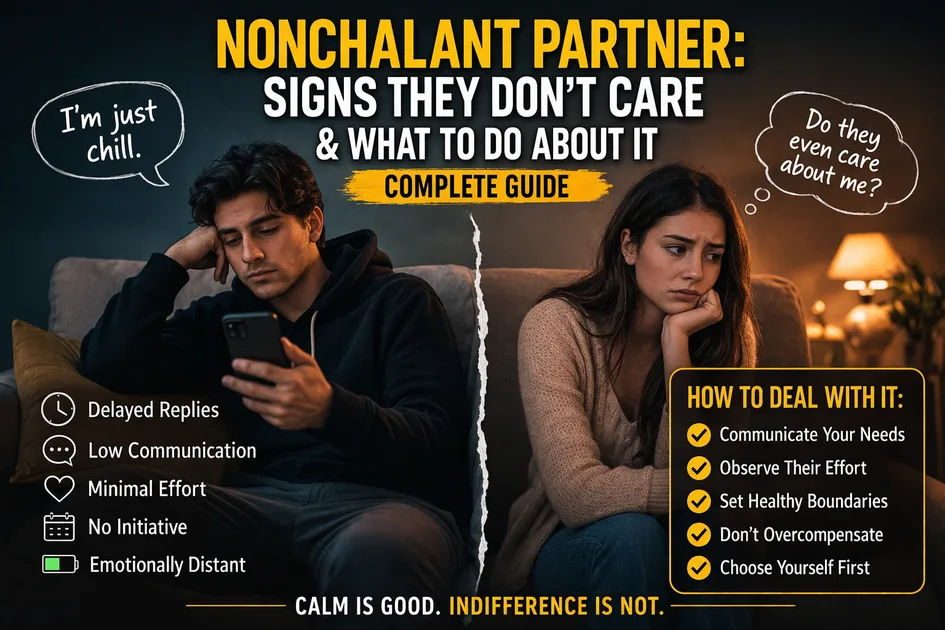 Nonchalant Partner: Signs They Don’t Care & What to Do About It
