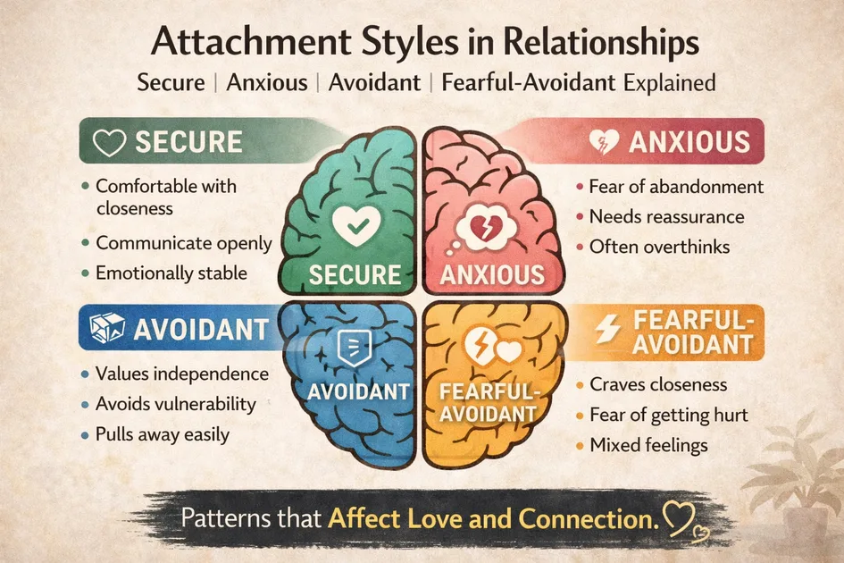Attachment Styles in Relationships: Secure, Anxious, Avoidant Explained