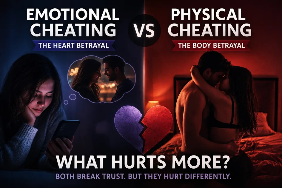 Emotional Cheating vs Physical Cheating: Which One Hurts More?