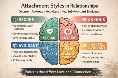 Attachment Styles in Relationships: Secure, Anxious, Avoidant Explained